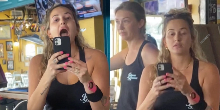 Screaming waitress who lied on black customer unmasked